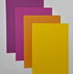 Deckblätter mit Lederstruktur - wildberry, Magenta-pink, orange, gelb