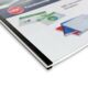 Beispiel einer GBC SureBind Bindung mit Strips