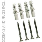 Befestigungsmaterial Dübel und Schrauben für Rahmen