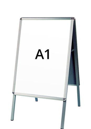 Alu-Line Rondo Kundenstopper, silber, A1