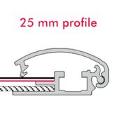 Alu Klapprahmen, Snap-Frame Wand, 25 mm Profil