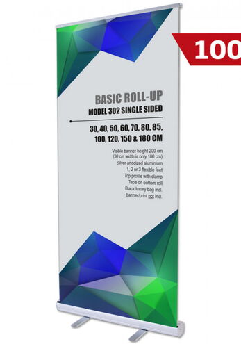 Basic Roll-up, einseitig, 100 cm, Alu