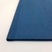 Buchbindemappe Leinen blau