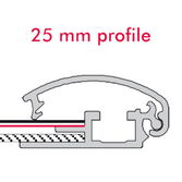 Alu Klapprahmen, Snap-Frame Wand, 25 mm Profil