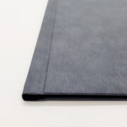 Opus Buchbindemappe Leder grau