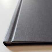 Buchbindemappe Classic Leinen grau
