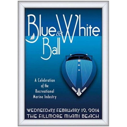 Sicherheits/Security Alu Klapprahmen mit 25mm Profil