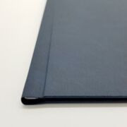 Opus Buchbindemappe Leder blau