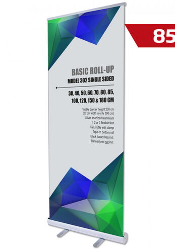 Basic Roll-up, einseitig, 85 cm, Alu